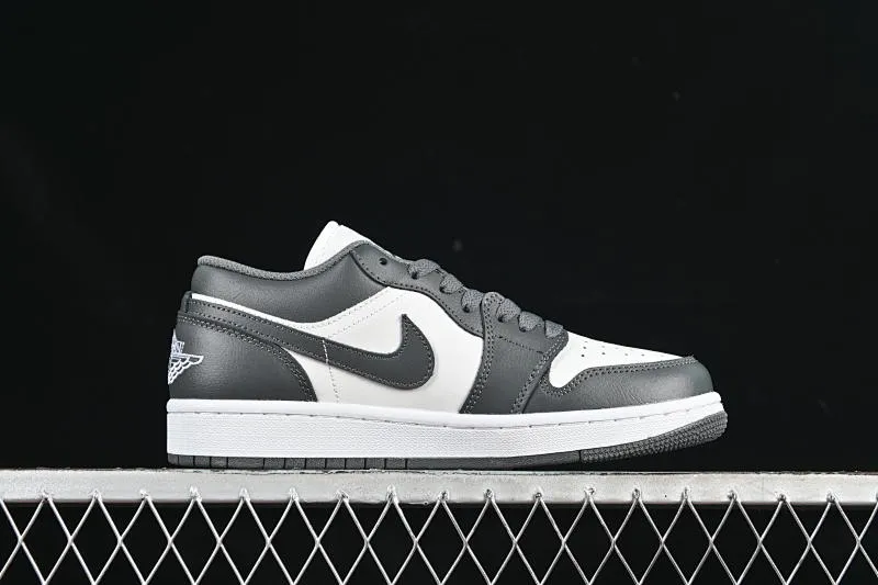 All categories Air Jordan Jordan series basketball shoes Air Jordan 1 Low Air Jordan 1 Low AJ1 Joe 1 white and gray color low-top cultural and casual sneakers 553558-044